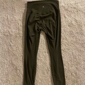 LULULEMON Align High-Rise Pant 25” (Dark Olive, Size 6)